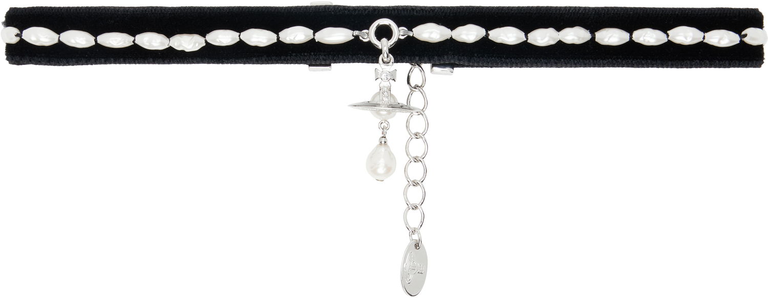 Náhrdelník Vivienne Westwood Vivienne Westwood Aleksa Pearl Choker Čierna | 6303003J-02P542-, 0