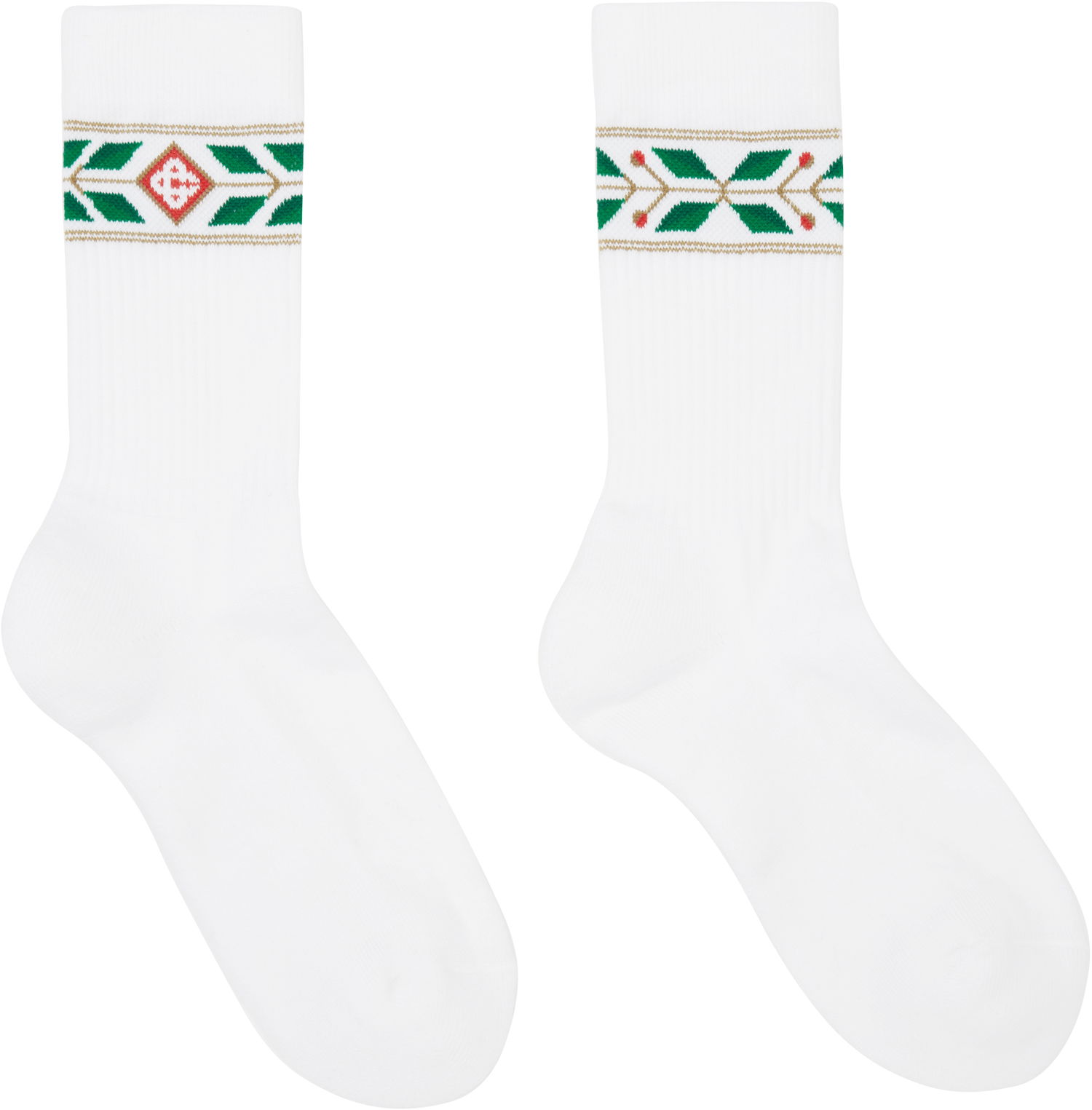 Ponožky Casablanca Laurel Sport Socks Biela | APS25-ACC-010-01, 0
