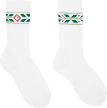 Ponožky Casablanca Laurel Sport Socks Biela | APS25-ACC-010-01, 0