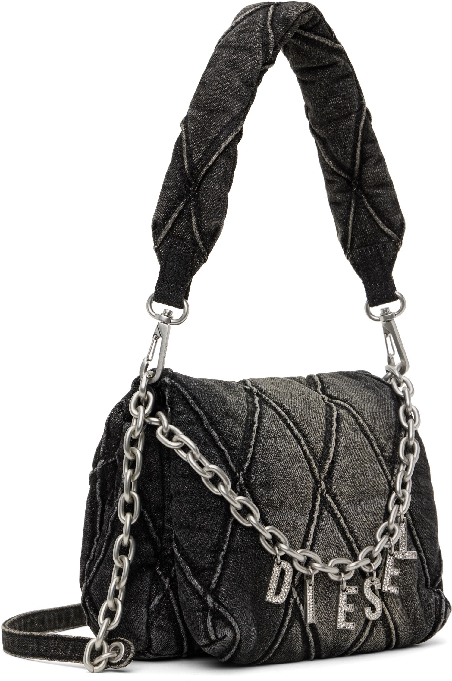 Taška cez rameno Diesel Charm-D Shoulder S Bag Čierna | X09597 P6330, 1