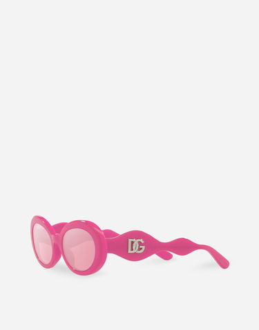 Slnečné okuliare Dolce & Gabbana Dolce & Gabbana Dg Crossed Oval Sunglasses Ružová | VG4006VP94Z9V000, 1