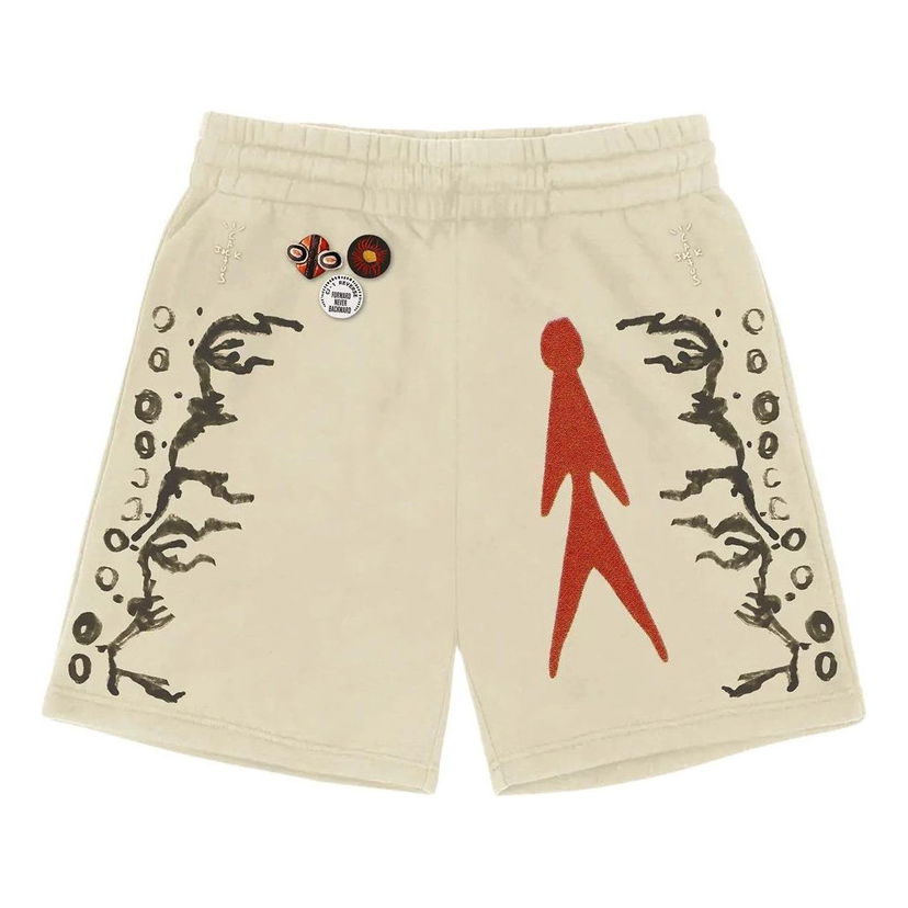 Šortky Cactus Jack by Travis Scott Travis Scott Cactus Jack Character Shorts Béžová | CJFN-SS90