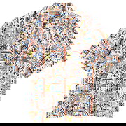 BEAMS Loose Open Collar Shirt, Size Large