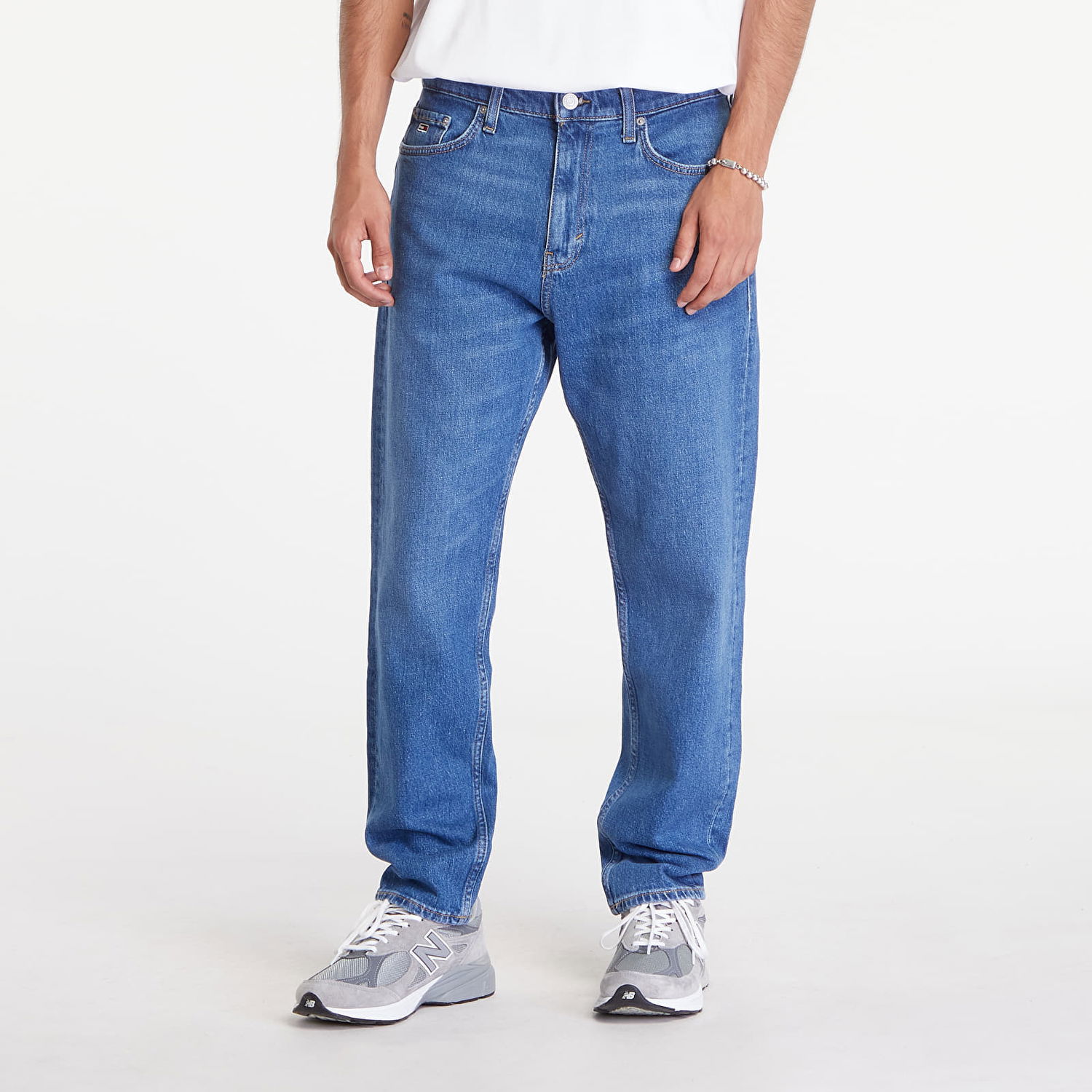 Džínsy Tommy Hilfiger Dad Regular Tapered Jeans Denim Medium Modrá | DM0DM20176 1A5, 0