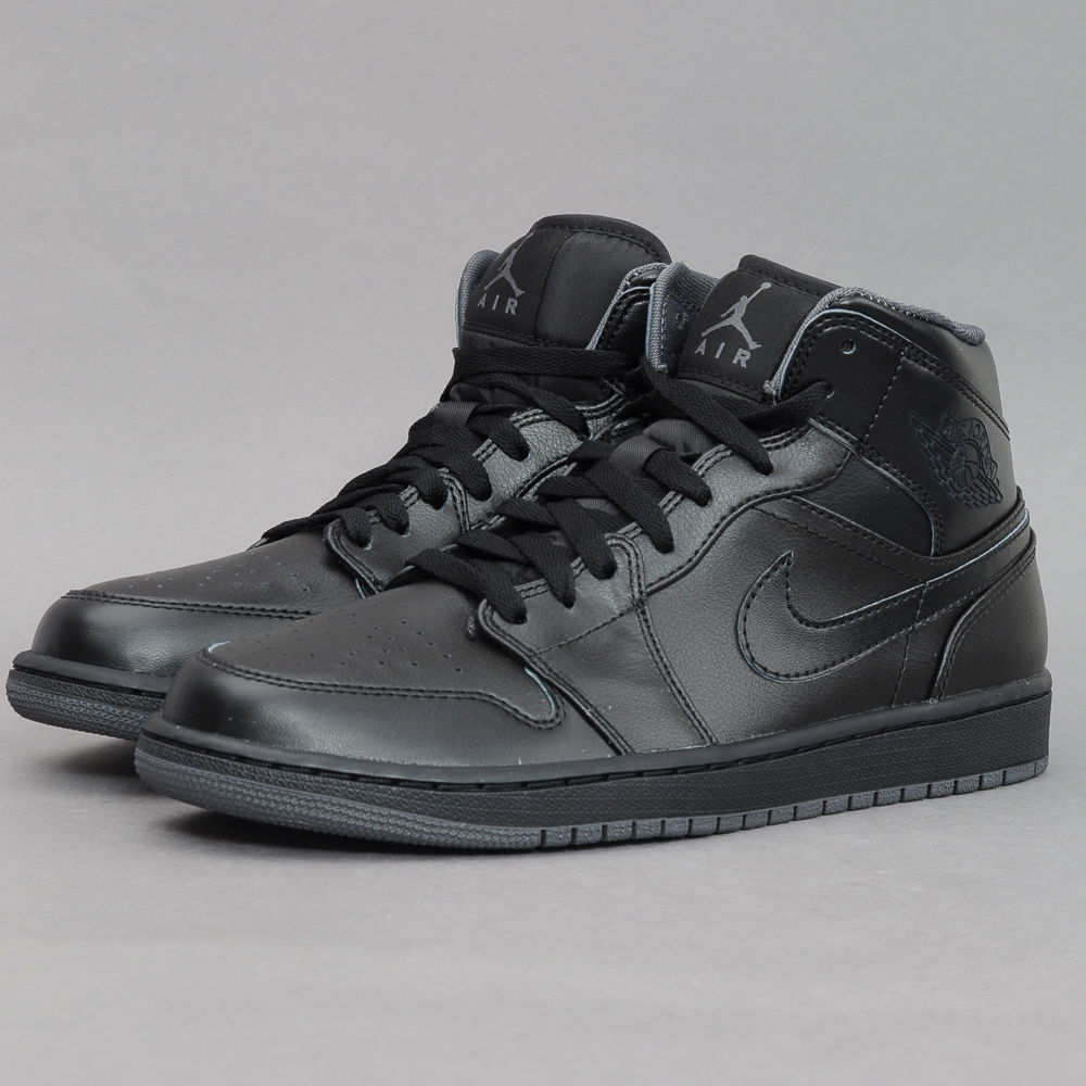 Tenisky a topánky Jordan Air Jordan 1 Mid "Black" Čierna | 554724-021, 1