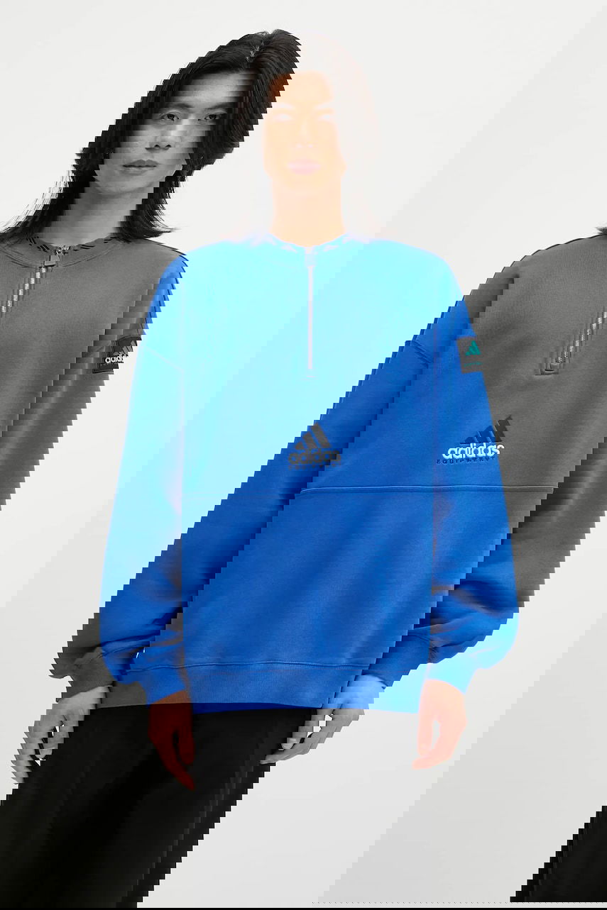 Mikina adidas Originals adidas Originals EQT Fleece HZ Half-Zip Sweatshirt Modrá | JD0643, 0