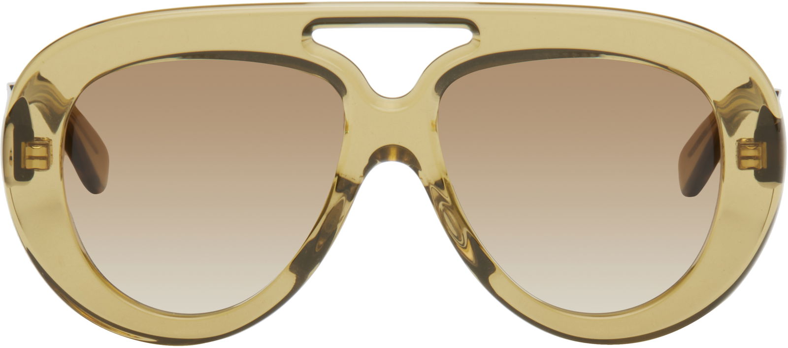 Round Spoiler Aviator Sunglasses