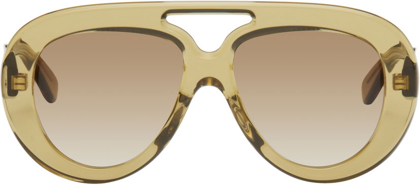 Slnečné okuliare Loewe Round Spoiler Aviator Sunglasses Hnedá | LW40144UM5596F 840126839418