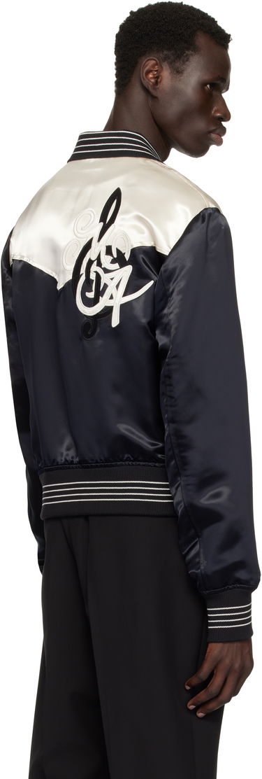 Bomber bunda AMIRI AMIRI 'MA' Music Note Satin Jacket Čierna | AMOUBN1074, 2