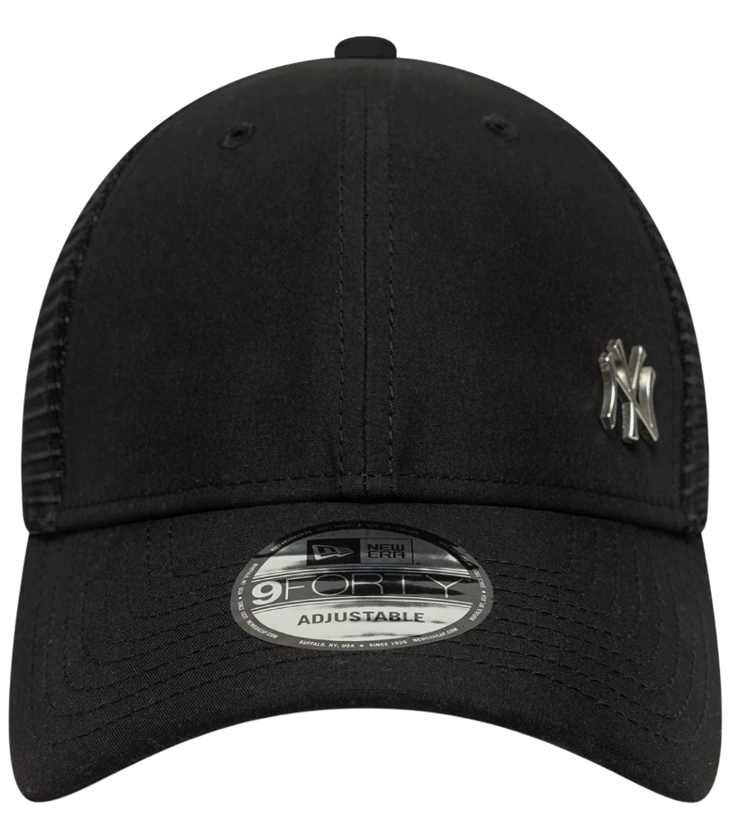 Šiltovka New Era New Era MLB New York Yankees Flawless 9Forty Trucker Cap Čierna | 60667656-60667656, 1