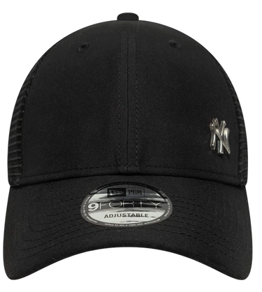 Šiltovka New Era New Era MLB New York Yankees Flawless 9Forty Trucker Cap Čierna | 60667656-60667656, 1