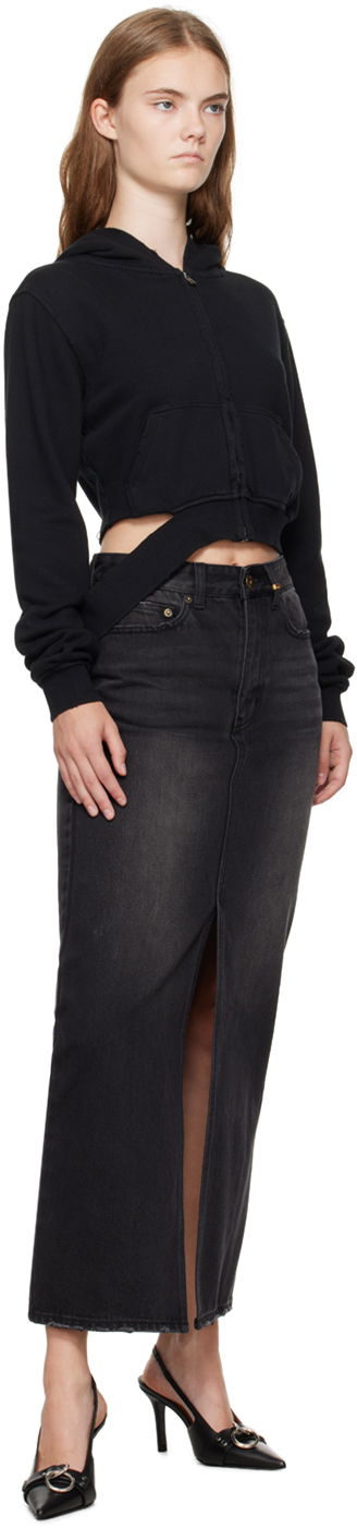 Sukňa We11done We11done Washed Denim Maxi Skirt Čierna | WD-DS2-24-373-W-BK, 3