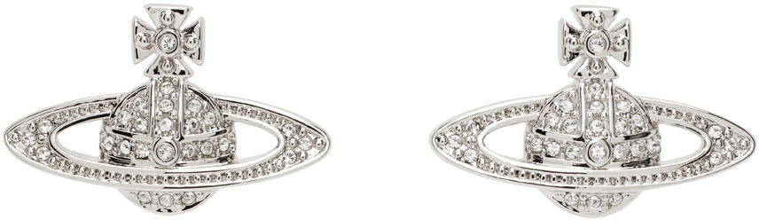 Náušnice Vivienne Westwood Mini Bas Relief Silver Earrings Metalická | 62020033-02P116-CN, 0