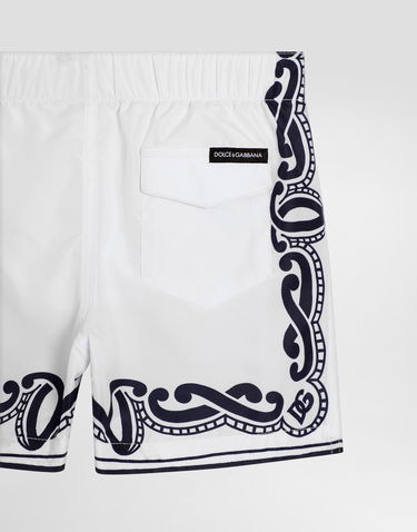 Plavky Dolce & Gabbana Dolce & Gabbana Bandanna Print Swim Trunks Biela | L1J818ON04NHA9RB, 3