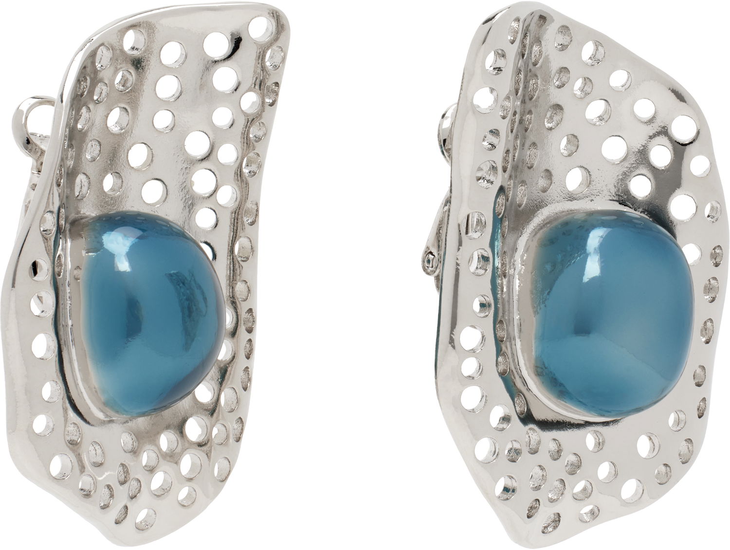 Náušnice KIKO KOSTADINOV Kiko Kostadinov Alis Dish Earrings Metalická | KKWSS25ER01-119, 1