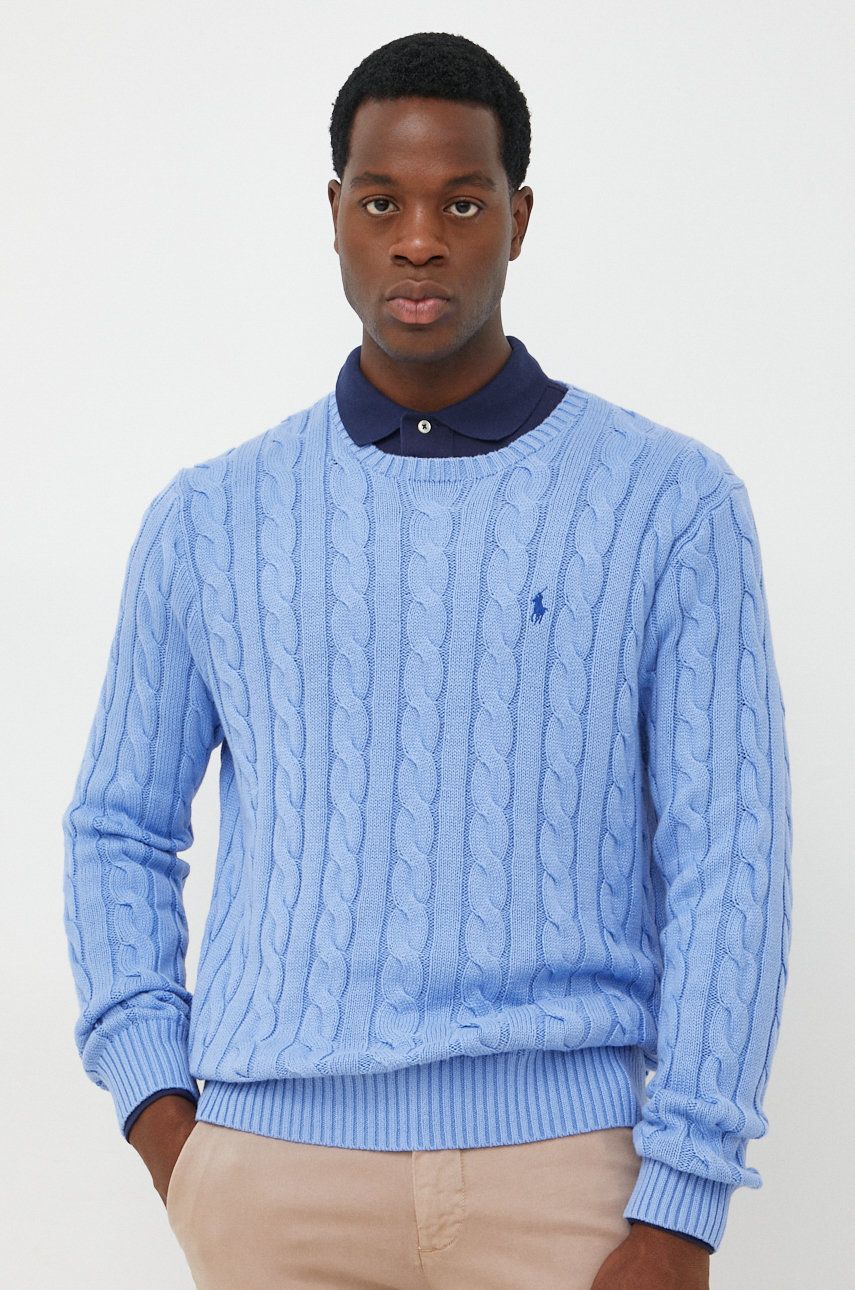 Sveter Polo by Ralph Lauren Polo Ralph Lauren Cable Knit Sweater Modrá | 710775885037, 0