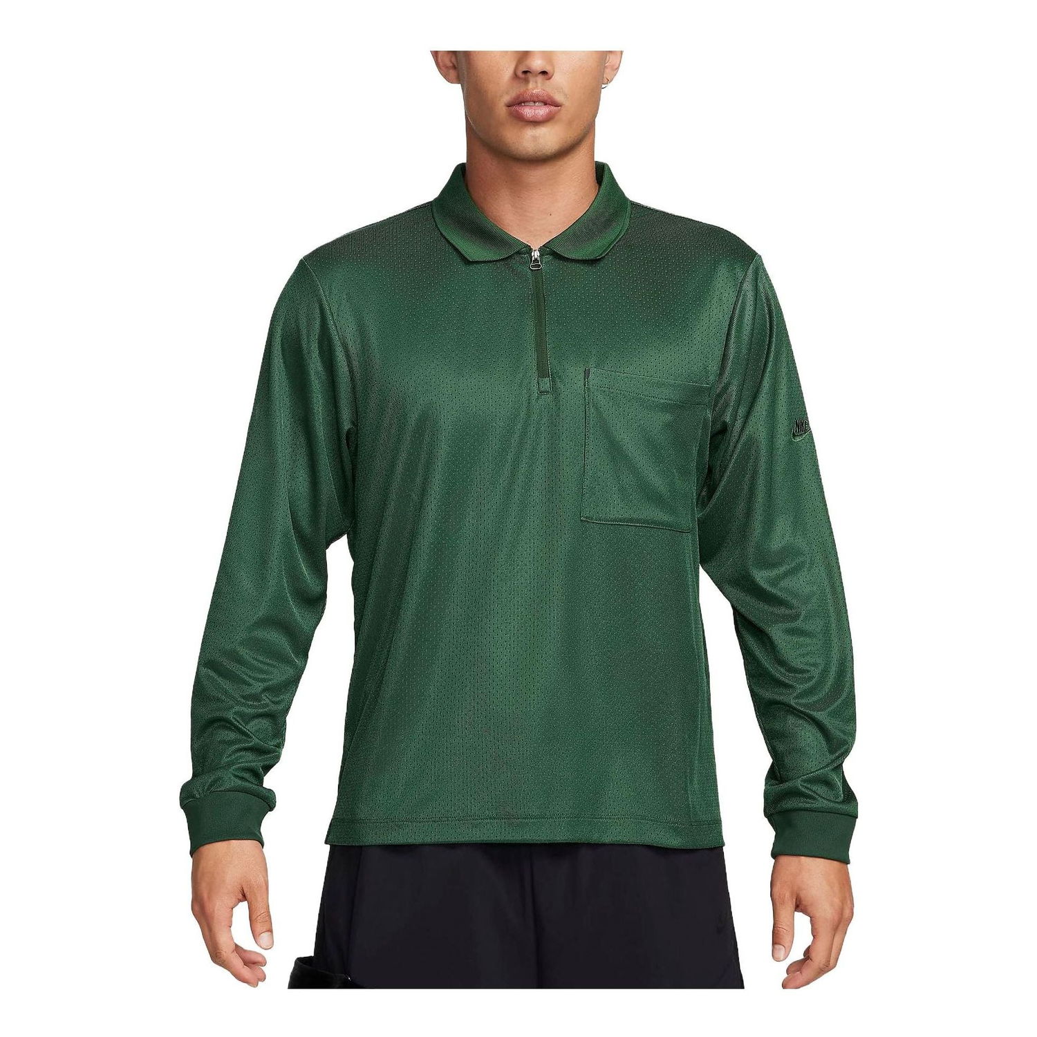Polo tričko Nike Sportswear Tech Pack Dri-FIT 1/2-Zip Long-Sleeve Top Zelené | FB7382-323, 0