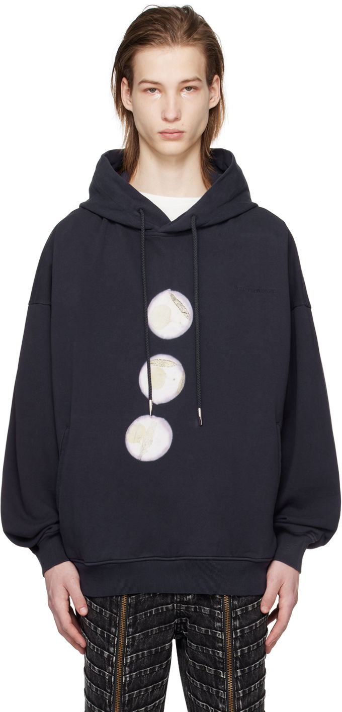 Mikina Feng Chen Wang Feng Chen Wang Plant Dye Hoodie Navy | FMS17HD04, 0