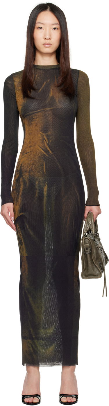 Šaty Jean Paul Gaultier Jean Paul Gaultier Printed Maxi Dress Zelené | 25/03-W-DR027-M004P-4812, 0