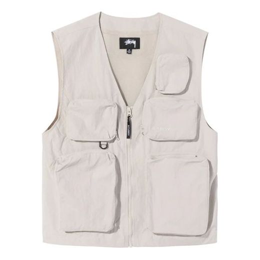 Vesta Stüssy Multi Pocket Approach Vest Béžová | 115579