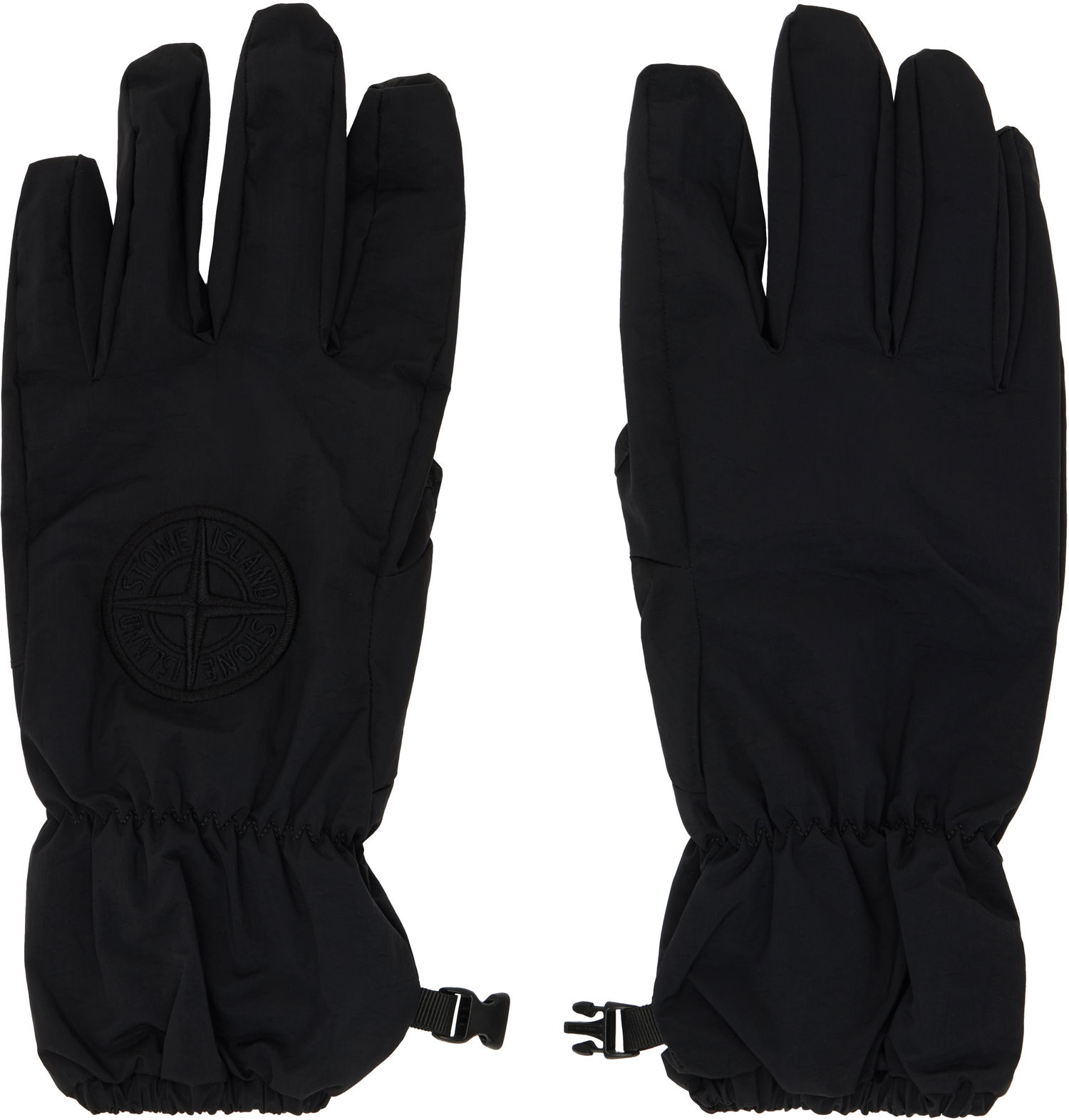 Rukavice Stone Island Embroidered Gloves Čierna | 811592169, 0