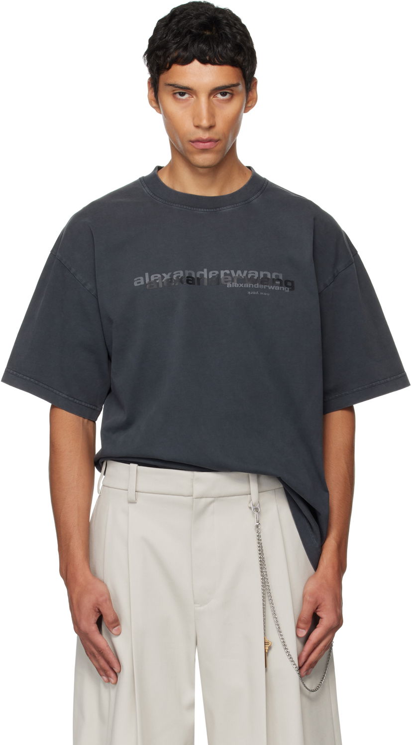 Tričko Alexander Wang Alexander Wang Short Sleeve T-Shirt Šedá | UCC3251847