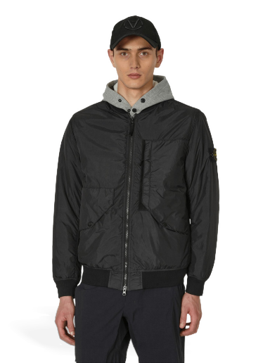Bomber bunda Stone Island Garment Dyed Crinkle Reps PrimaLoft®-TC Bomber Čierna | 791540923 V0029