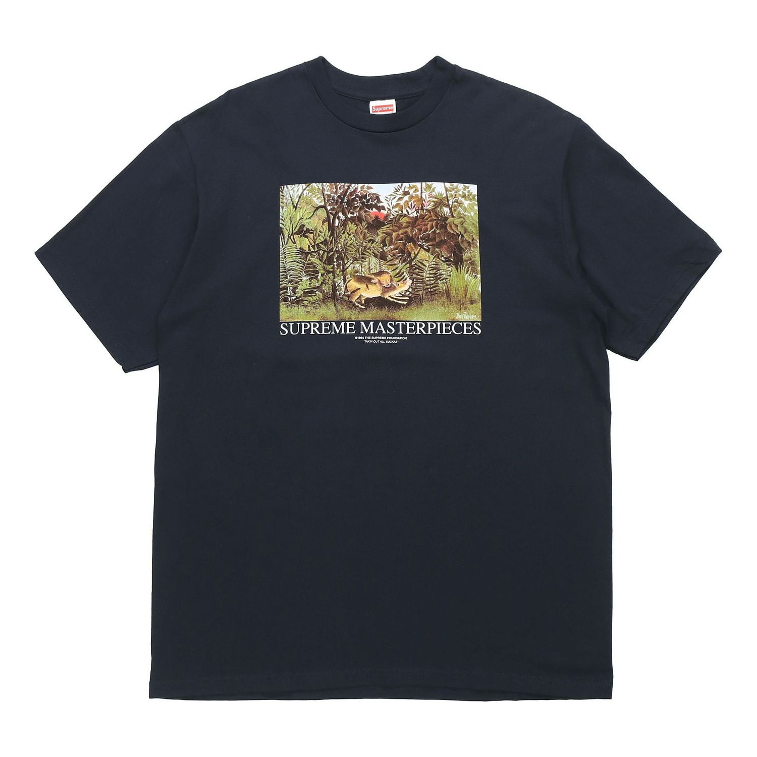 Tričko Supreme Masterpieces Landscape Short Sleeve T-Shirt Navy | SUP-SS20-329, 0