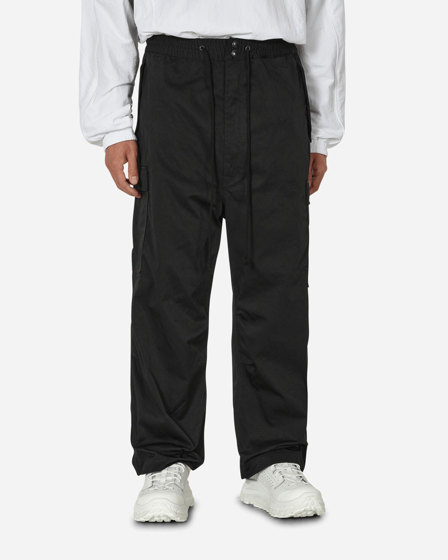 Cargo nohavice Junya Watanabe Drawstring Cargo Pants Čierna | WL-P046-W23 1, 1