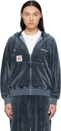 AAPE by A Bathing Ape Injection Velour Zip-Up Hoodie