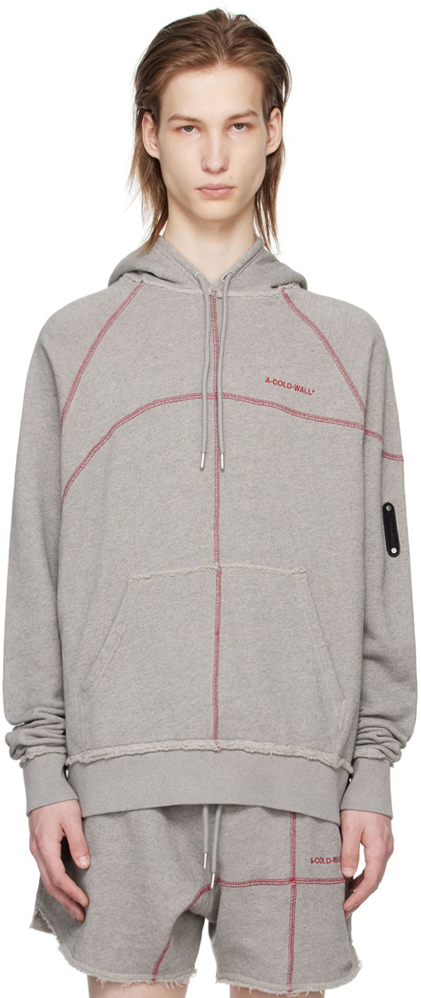 Mikina A-COLD-WALL* Intersect Hoodie Šedá | ACWMW179, 0