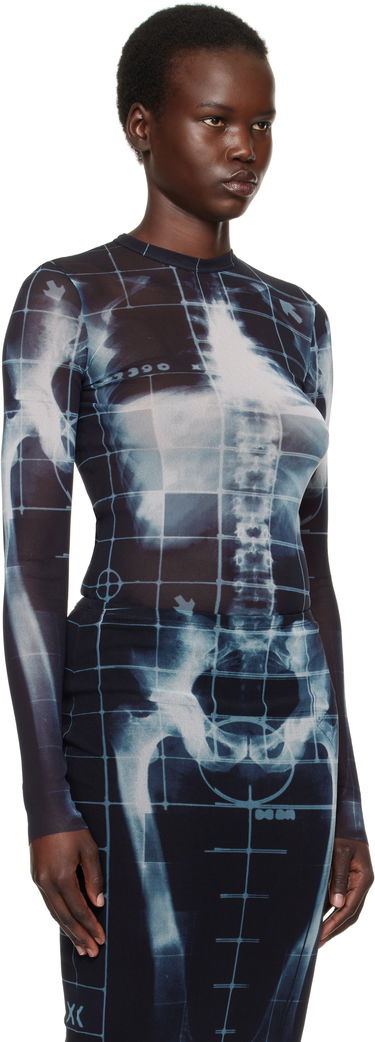 Šaty Jean Paul Gaultier Jean Paul Gaultier 'The Squeletor' Mesh T-Shirt Čierna | 25/33-F-TO241-T580-005956, 1