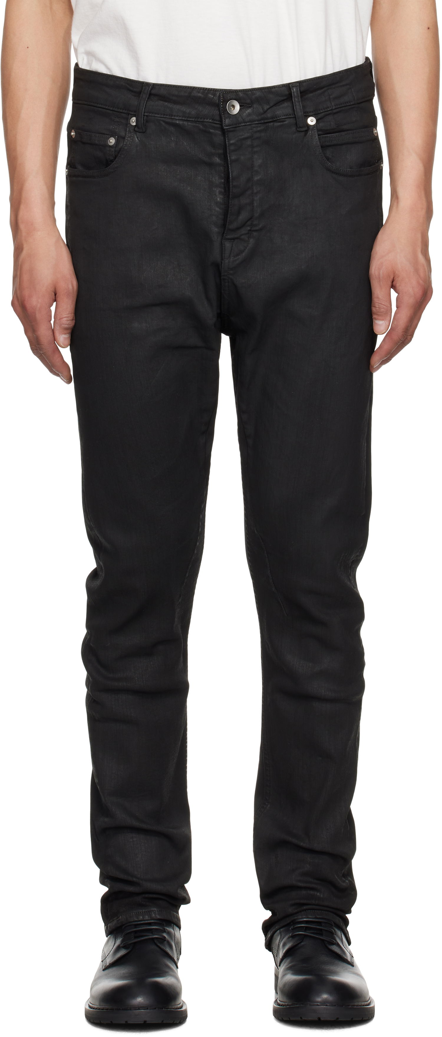 Džínsy Rick Owens Rick Owens DRKSHDW Hollywood Detroit Cut Jeans Čierna | DU01E3366 SBW, 0