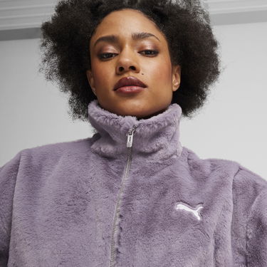 Mikina Puma Women's Soft Fleece Jacket Fialová | 626517_30, 4
