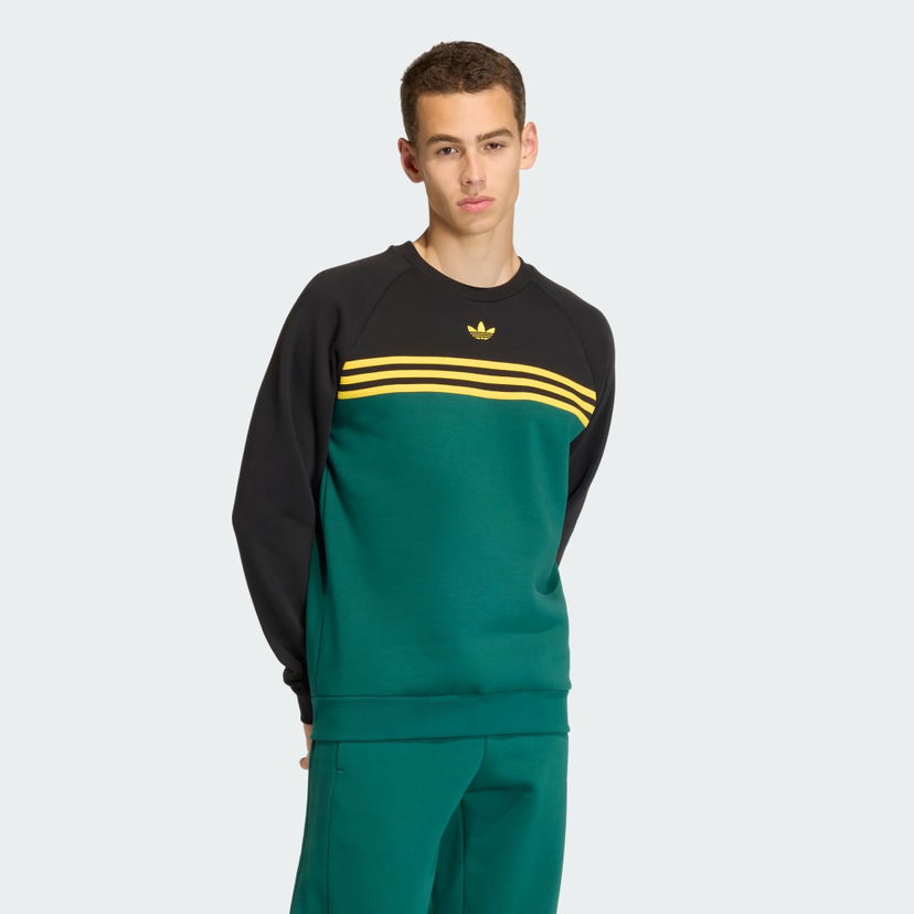 Mikina adidas Performance Crewneck Sweatshirt with Chest Stripes Rôznofarebný | KE3310