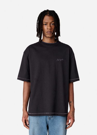 Tričko AXEL ARIGATO Black Oversized T-Shirt With Stitch Čierna | A2980001, 2