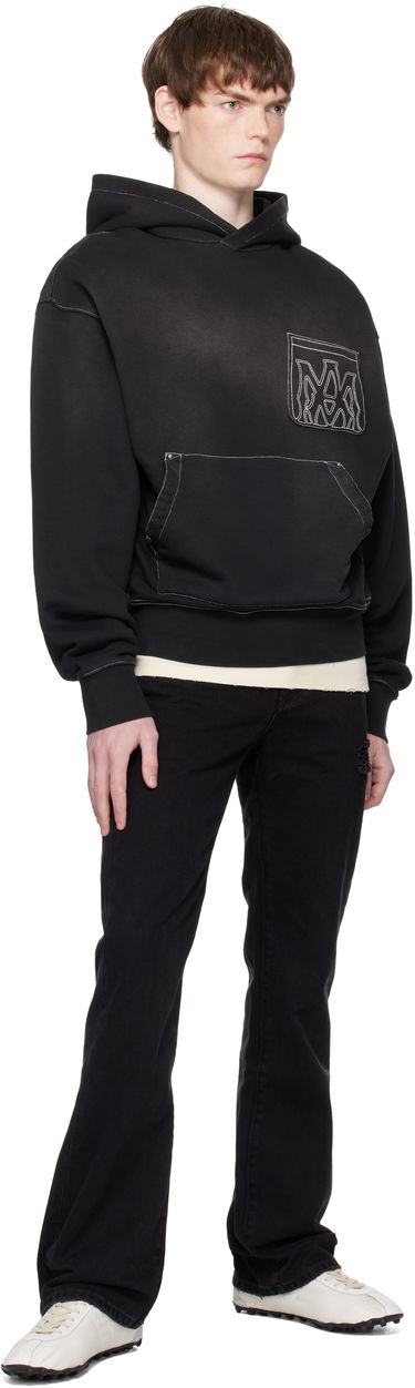 Mikina AMIRI AMIRI MA Outline Oversized Hoodie Čierna | AMJYHD1120, 3