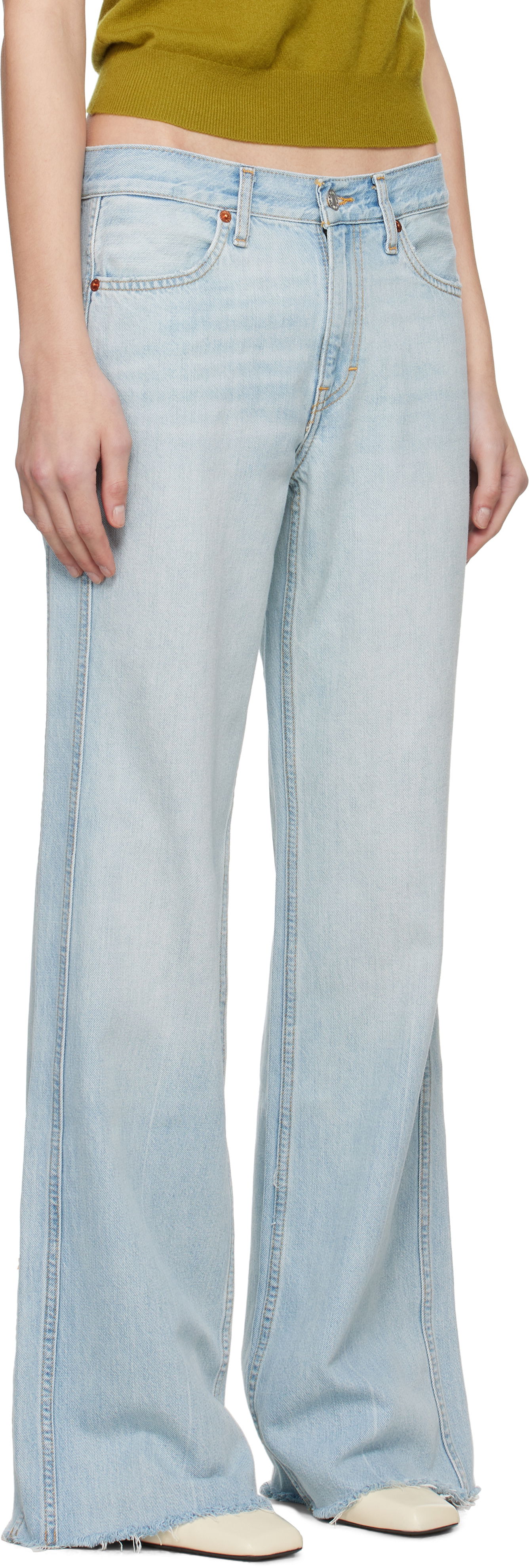 Džínsy RE/DONE Re/Done 'The Californian' Wide-Leg Jeans Modrá | 168-03WCALIJN, 1