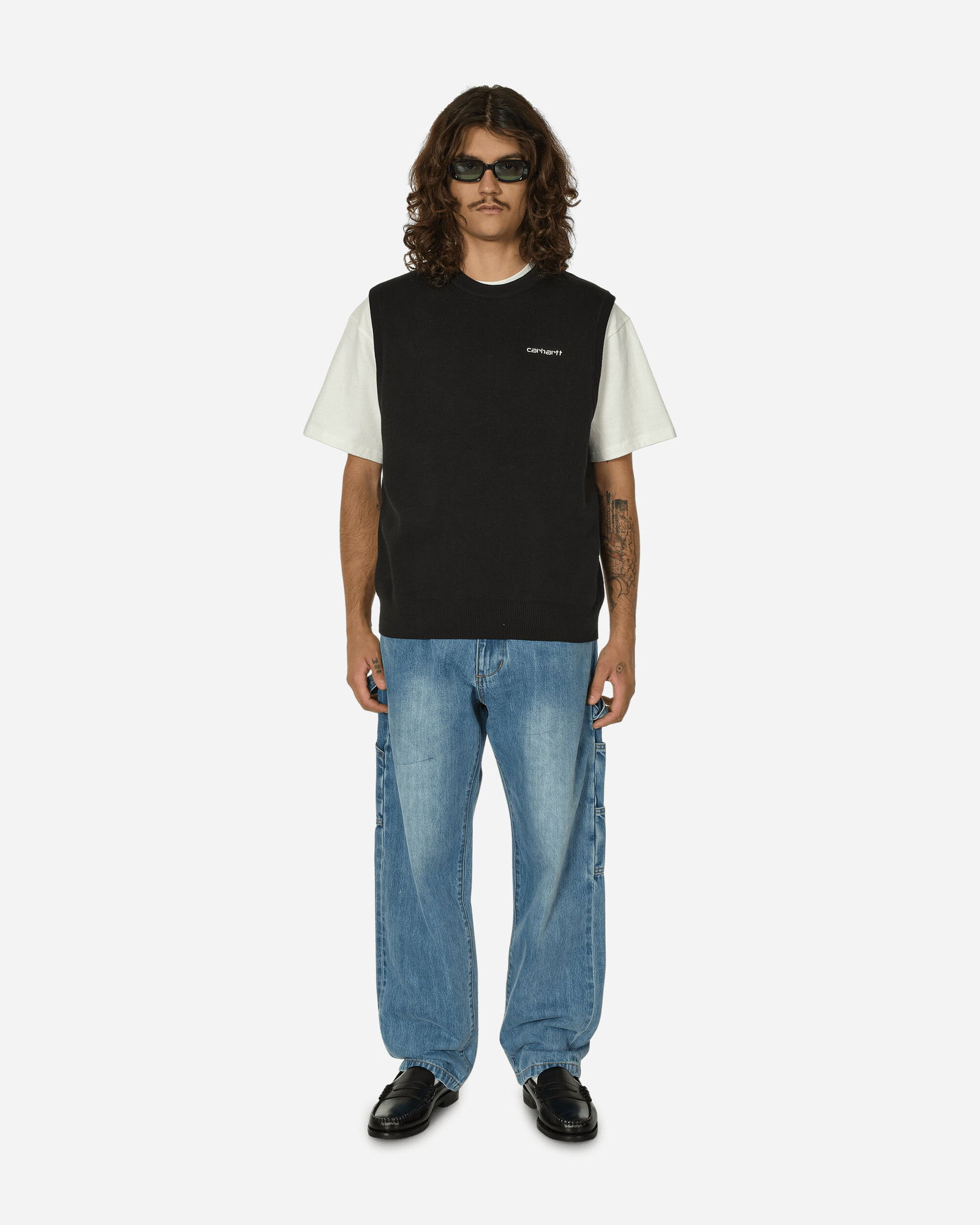 Script Vest Black