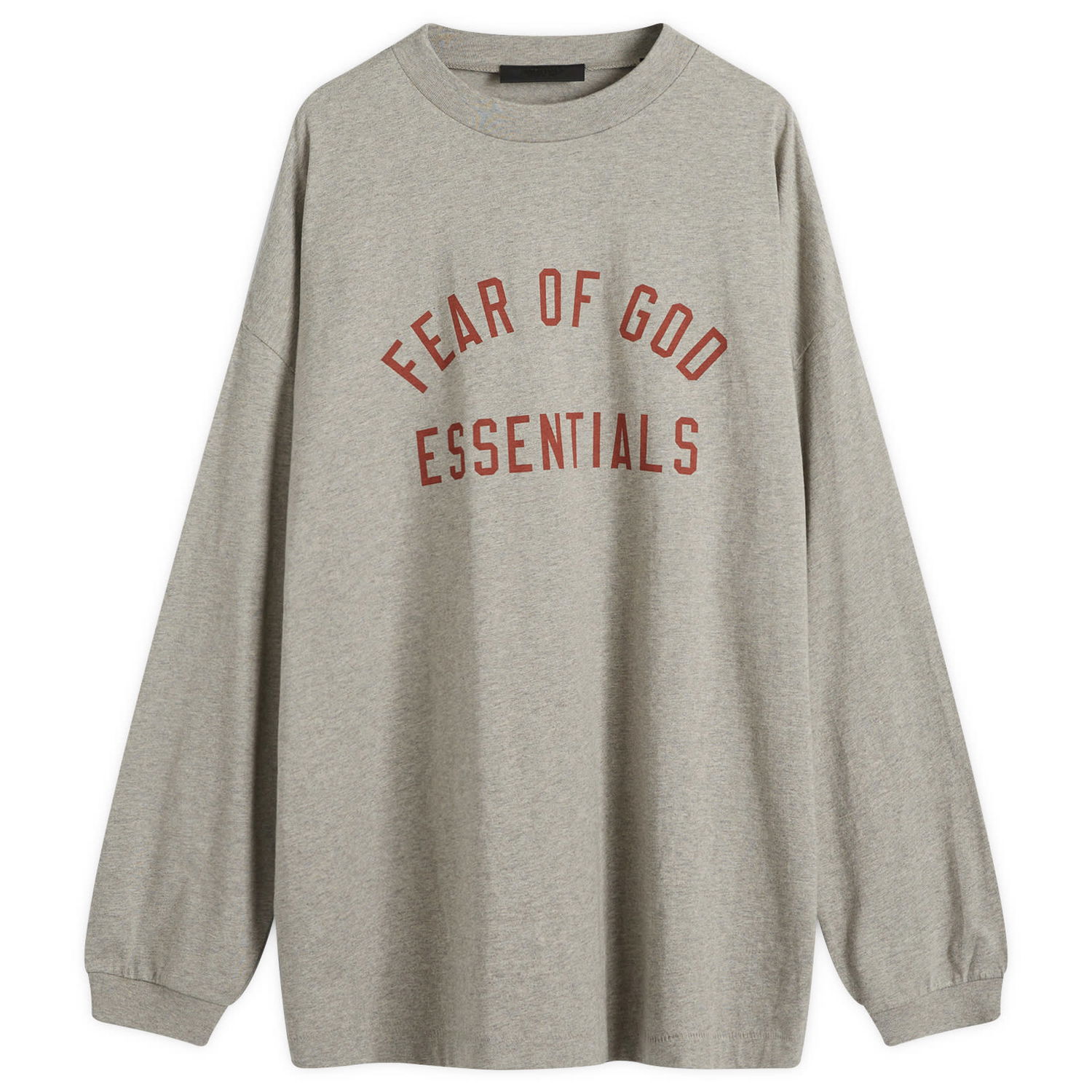 Tričko Fear of God Essentials Long Sleeve Jersey T-Shirt Šedá | 125BT244201F, 1