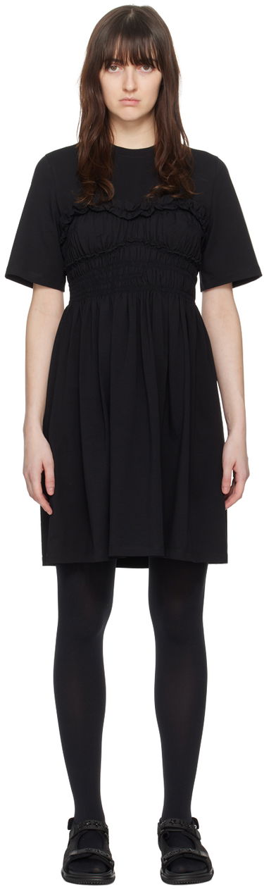 Šaty Cecilie Bahnsen Smocked Mini Dress Čierna | 1.24RTW10026 VALENCIA DRESS, 0