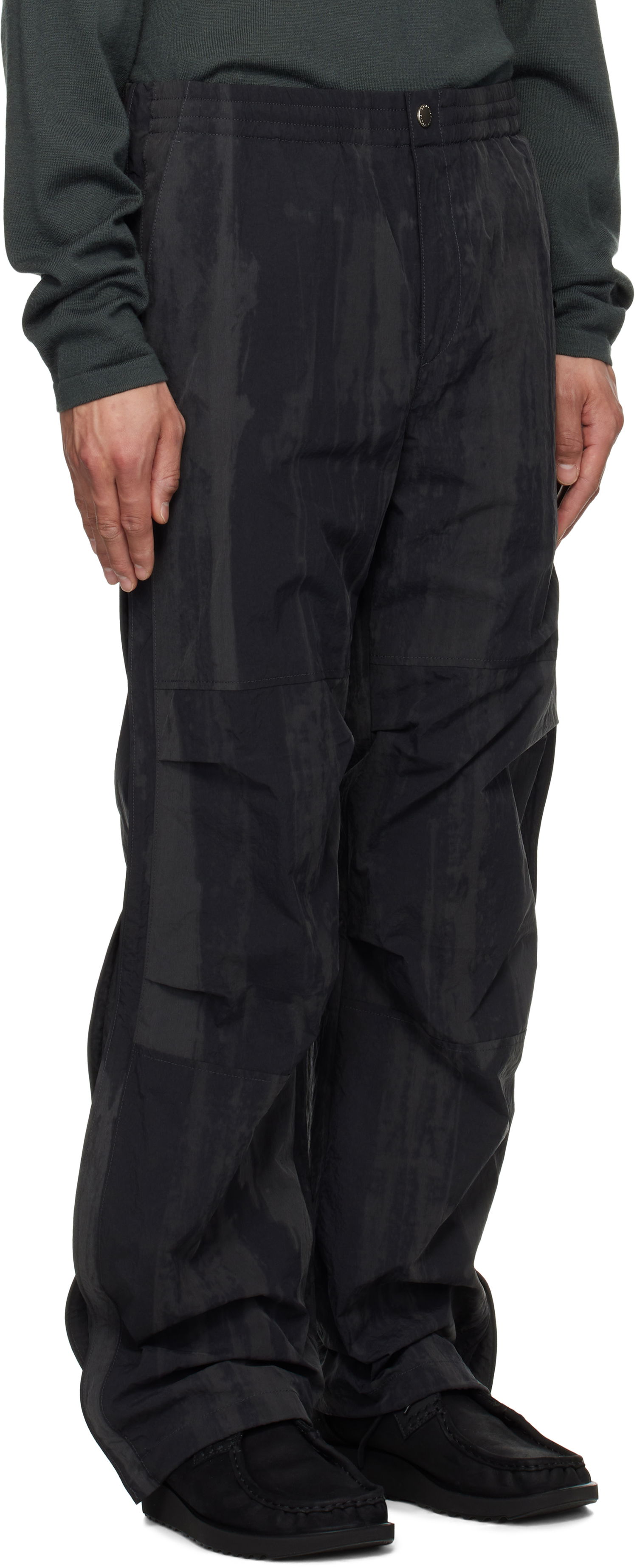 Nohavice Solid Homme Solid Homme String Detail Trousers Čierna | S251PT31, 1