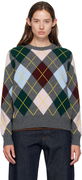 &Daughter Ava Argyle Crewneck Sweater