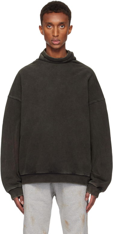 Sveter We11done Standard Logo Turtleneck Sweatshirt Zelené | WD-TS3-24-731-U-BK, 0
