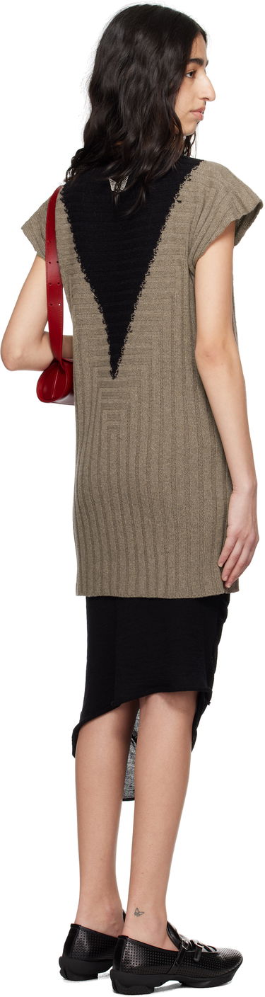Sveter KIKO KOSTADINOV Kiko Kostadinov Dakota Vest Minidress Zelené | KKWSS25KN12-91, 2