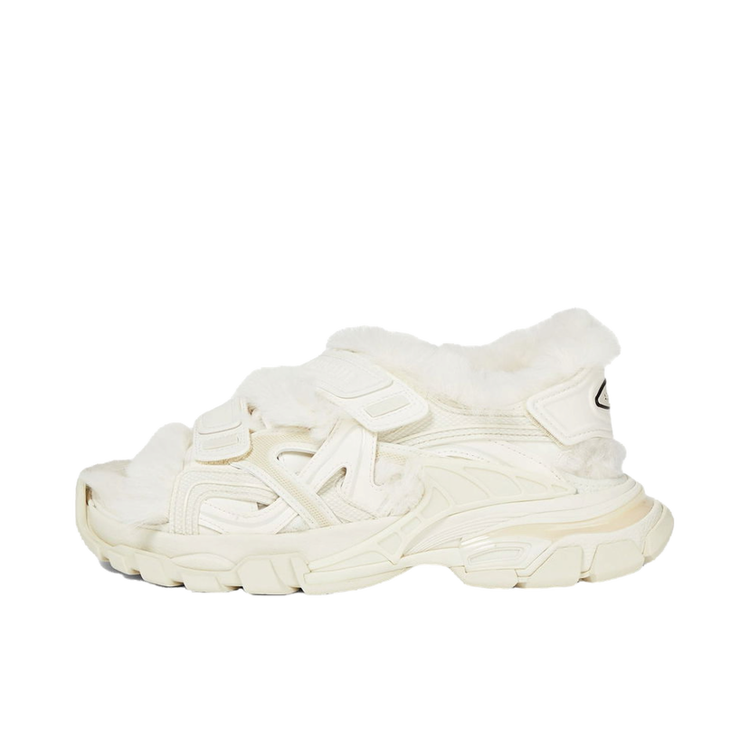 Tenisky a topánky Balenciaga Track Sandal Fake Fur Beige W Biela | 668560W3CQ39700