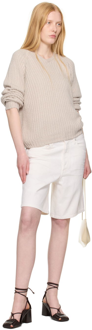 Šortky AGOLDE AGOLDE Indra Denim Shorts Biela | A222-1183, 3