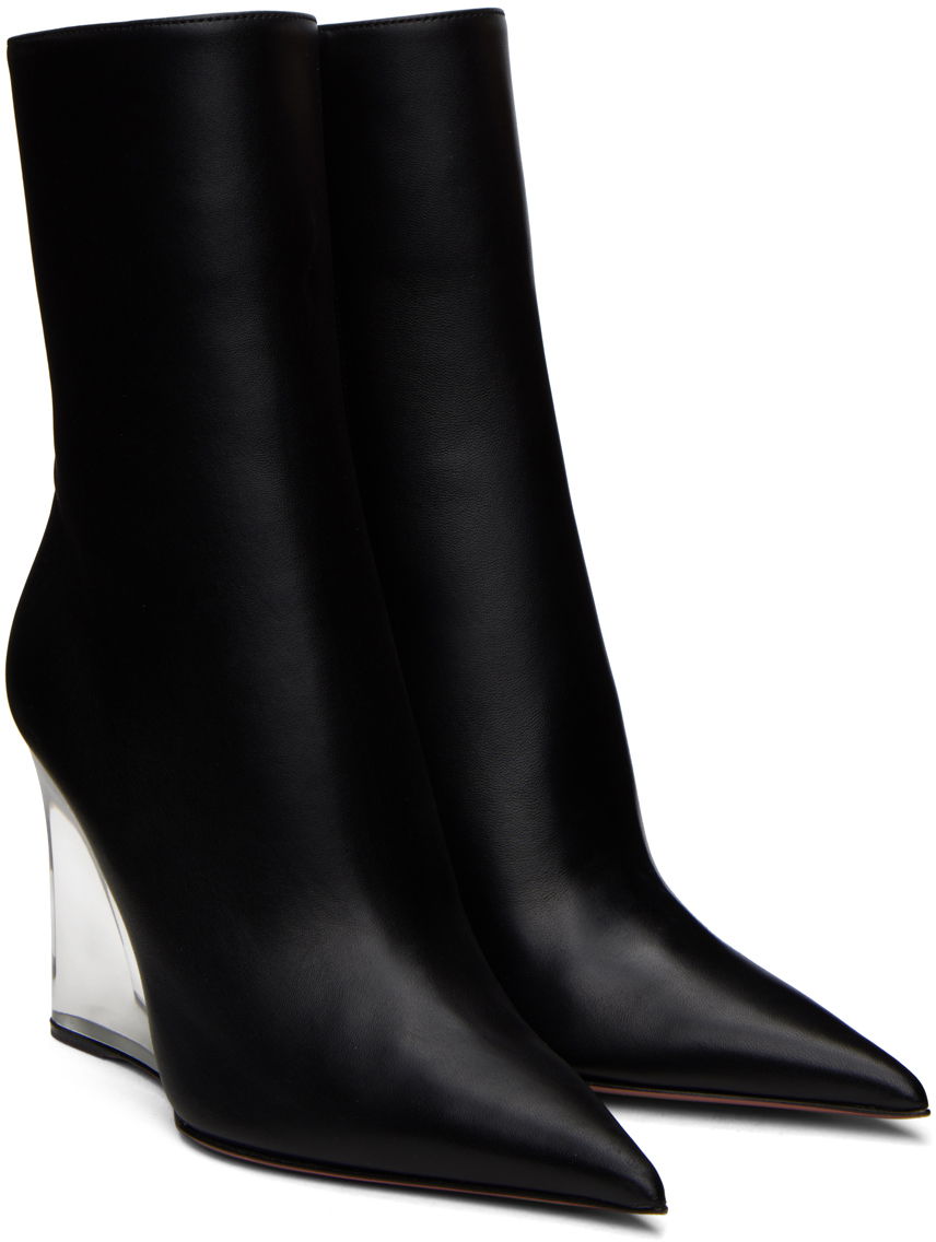 Amina Muaddi Pernille Wedge Ankle Boots