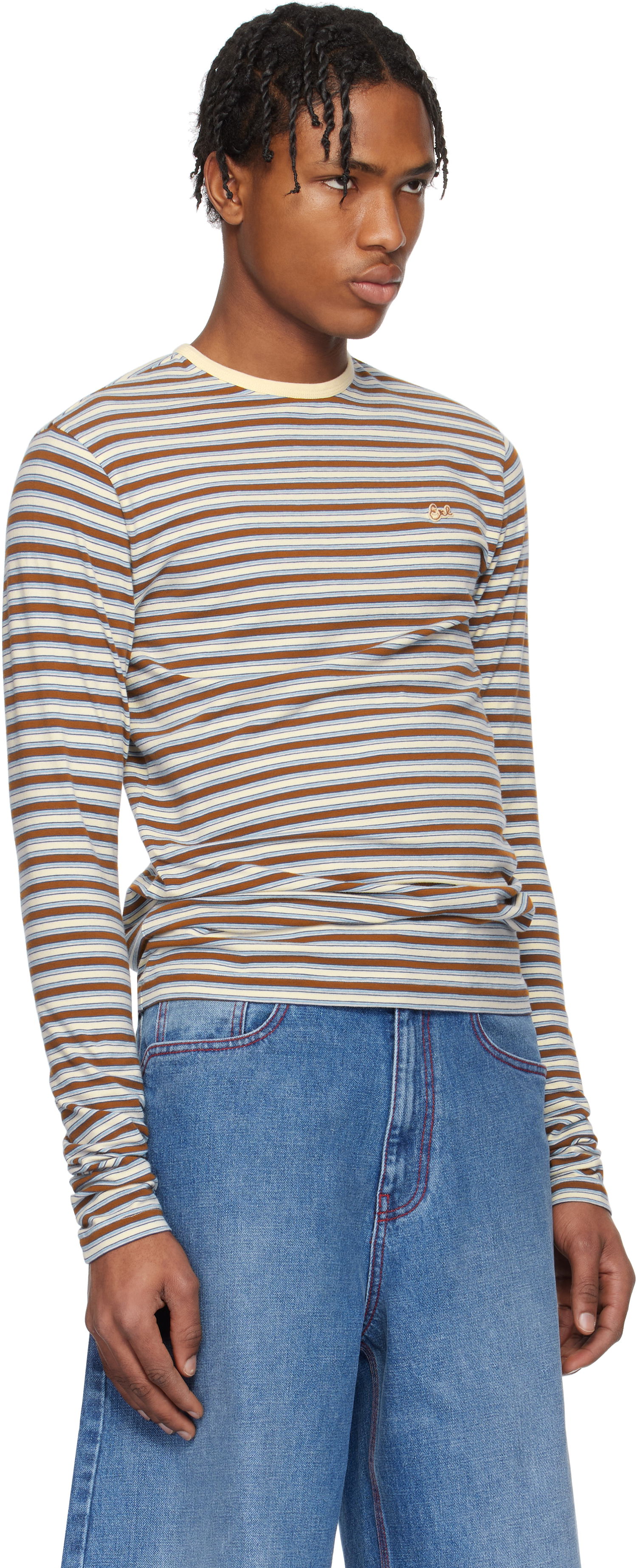 Tričko ERL ERL Striped Long Sleeve T-Shirt Rôznofarebný | ERL10T010, 1