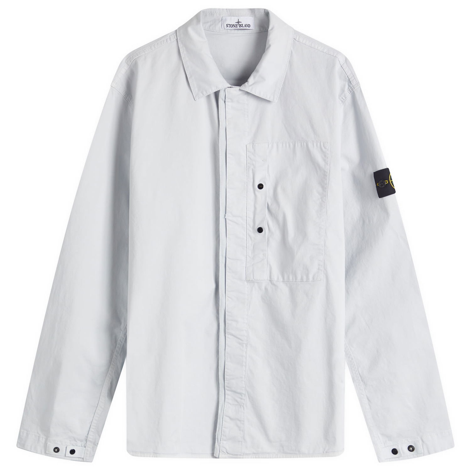 Košeľa Stone Island Stone Island Supima Cotton Twill Stretch-TC Button Shirt Jacket Šedá | K1S151200033-V0041, 0